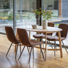 Load image into Gallery viewer, Talia 4 Seater Oval Oak Dining Table in Natural
