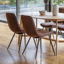 Load image into Gallery viewer, Aaron Set of 2 Dining Chairs in Brown