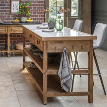 Load image into Gallery viewer, Toby Kitchen Island and Breakfast Bar in White