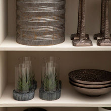 Load image into Gallery viewer, Succulent in Glass with Black Base
