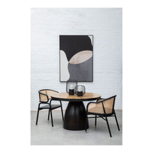 Load image into Gallery viewer, Ola Curved Cane Chair in Black