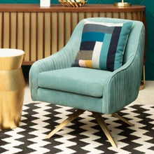 Load image into Gallery viewer, Gina Stripe Cushion in Blue