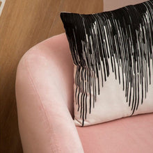 Load image into Gallery viewer, Gina Bark Effect Cushion in Black