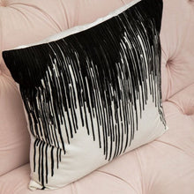 Load image into Gallery viewer, Gina Bark Effect Cushion in Black