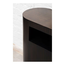 Load image into Gallery viewer, Heidi Oblong Bamboo Console Table in Dark Brown