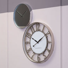 Load image into Gallery viewer, Ismena Wall Clock in Chrome