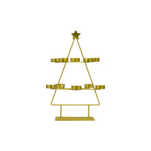 Load image into Gallery viewer, Emily Christmas Tree Tealight Holder in Gold

