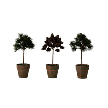 Load image into Gallery viewer, Lilah Set of 3 Potted Pinecone Trees
