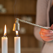 Load image into Gallery viewer, Forged Candle Snuffer in Brass
