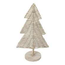 Load image into Gallery viewer, Ivyline Rattan Large Christmas Tree in White
