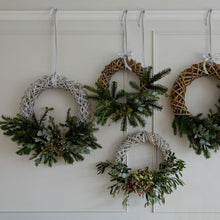 Load image into Gallery viewer, Ivyline Rattan Wreath in White
