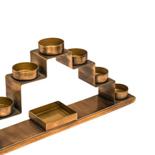 Load image into Gallery viewer, Ivyline Tealight Candle Holder in Antique Brass
