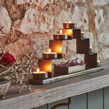 Load image into Gallery viewer, Ivyline Tealight Candle Holder in Antique Brass
