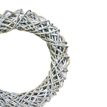 Load image into Gallery viewer, Ivyline Large Rattan Wreath in White
