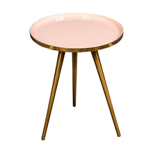 Load image into Gallery viewer, Laila Round Side Table in Pink
