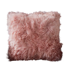 Load image into Gallery viewer, Kendall Sheepskin Cushion in Blush Pink
