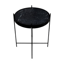 Load image into Gallery viewer, Lilja Marble Side Table in Black
