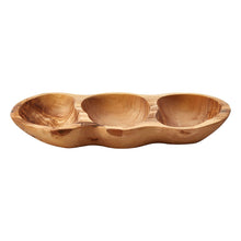 Load image into Gallery viewer, Winnie Wood Antipasti Dish in Brown
