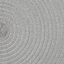 Load image into Gallery viewer, Greta Woven Round Placemat in Silver
