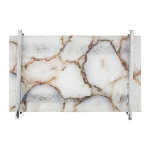 Load image into Gallery viewer, Eletta Agate Tray in White
