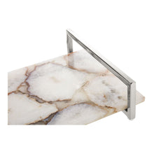 Load image into Gallery viewer, Eletta Agate Tray in White
