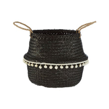 Load image into Gallery viewer, Briana Seagrass Basket in Black

