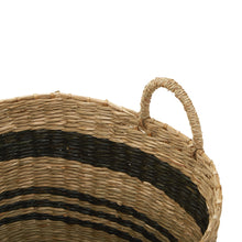 Load image into Gallery viewer, Hunter Set of 2 Striped Storage Baskets in Natural
