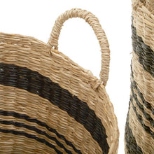 Load image into Gallery viewer, Hunter Set of 2 Striped Storage Baskets in Natural
