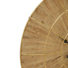 Load image into Gallery viewer, Ellaria Clock in Natural And Gold Finish
