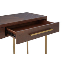 Load image into Gallery viewer, Louise Rectangular Wooden Console Table in Dark Brown
