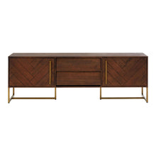 Load image into Gallery viewer, Louise Media Unit in Brown Wood
