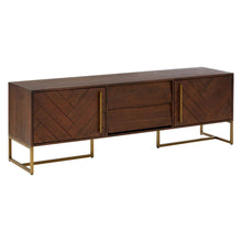 Load image into Gallery viewer, Louise Media Unit in Brown Wood
