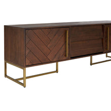 Load image into Gallery viewer, Louise Media Unit in Brown Wood
