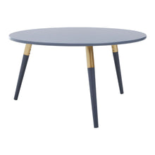 Load image into Gallery viewer, Anaïs Round Coffee Table in Dark Grey and Gold

