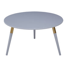 Load image into Gallery viewer, Anaïs Round Coffee Table in Light Grey And Gold
