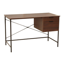 Load image into Gallery viewer, Dani Double Drawer Desk in Dark Walnut

