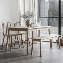 Load image into Gallery viewer, Murphy 4 Seater Rectangular Oak Dining Table in Natural
