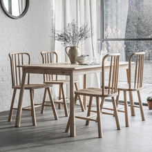 Load image into Gallery viewer, Murphy 4 Seater Rectangular Oak Dining Table in Natural
