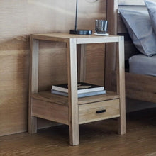 Load image into Gallery viewer, Samantha Oak Bedside Table in Natural
