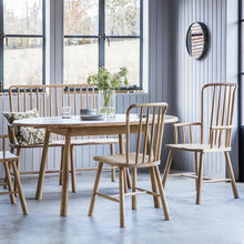 Load image into Gallery viewer, Murphy Set of 2 Oak Dining Chairs with Arms in Natural
