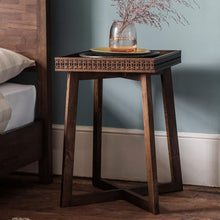 Load image into Gallery viewer, Hayleigh Mango Wood Side Table in Brown
