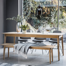 Load image into Gallery viewer, Odette 6-8 Seater Extendable Oak Dining Table in Natural 

