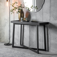 Load image into Gallery viewer, Hayleigh Rectangular Mango Wood Console Table in Black
