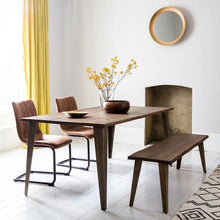 Load image into Gallery viewer, Iliana 6 Seater Recatangular Wooden Dining Table in Brown
