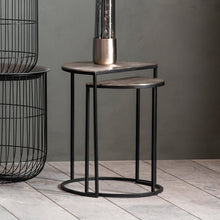 Load image into Gallery viewer, Kyra Set of 2 Side Tables in Black
