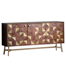 Load image into Gallery viewer, Sheila Acacia Wood Sideboard in Gold
