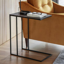 Load image into Gallery viewer, Arison Metal Side Table in Black
