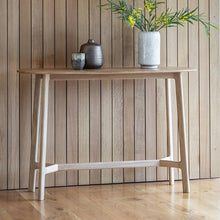Load image into Gallery viewer, Talia Oblong Oak Console Table in Natural
