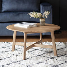 Load image into Gallery viewer, Talia Round Oak Coffee Table in Natural
