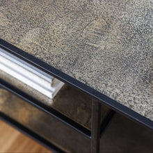 Load image into Gallery viewer, Reilly Metal Media Unit in Gold
